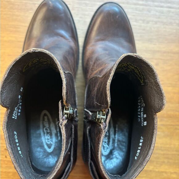 !!!SOLD!!! J.B. Dillon Leather Western Ankle Boots with Buckle - Picture 7 of 7